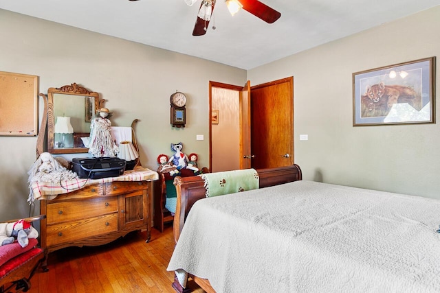 916 Hillcrest Dr, Adrian, MI 49221 - bedroom with light wood-style flooring and ceiling fan