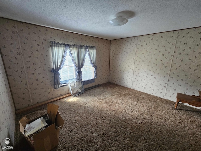 2789 Grass Lake Ave, Clare, MI 48632 - carpeted empty room featuring a textured ceiling