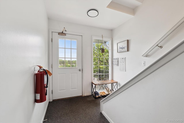 455 Baldwin Ave Unit 203, Rochester, MI 48307 - doorway with dark colored carpet and baseboards