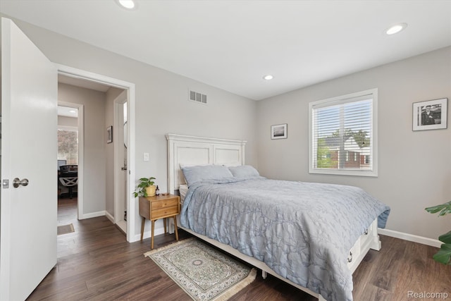 455 Baldwin Ave Unit 203, Rochester, MI 48307 - bedroom featuring recessed lighting and dark wood-style floors