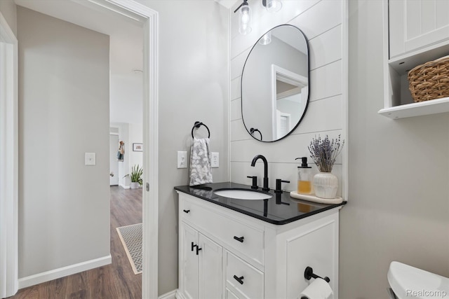 455 Baldwin Ave Unit 203, Rochester, MI 48307 - bathroom featuring wood finished floors and vanity