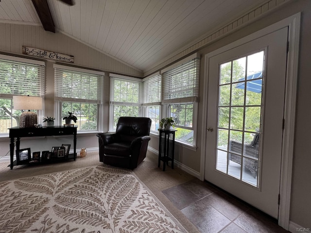 3118 Birch Run, Adrian, MI 49221 - sunroom featuring plenty of natural light, french doors, and wooden ceiling