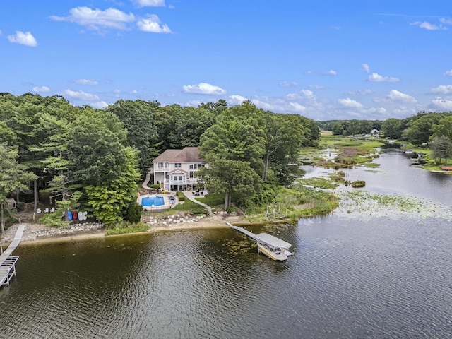 15518 Oak Ridge Dr, Spring Lake, MI 49456 - aerial view of property and surrounding area with a large body of water