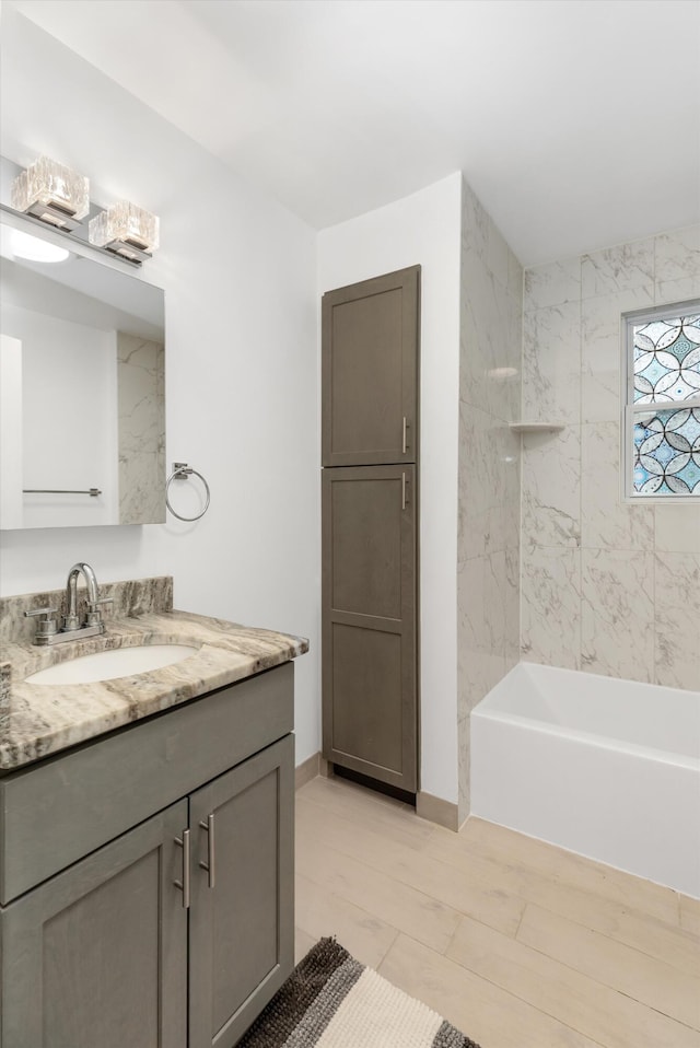 21560 Poinciana St, Southfield, MI 48033 - full bath featuring vanity and  shower combination