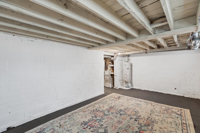 21560 Poinciana St, Southfield, MI 48033 - unfinished below grade area featuring water heater and heating unit
