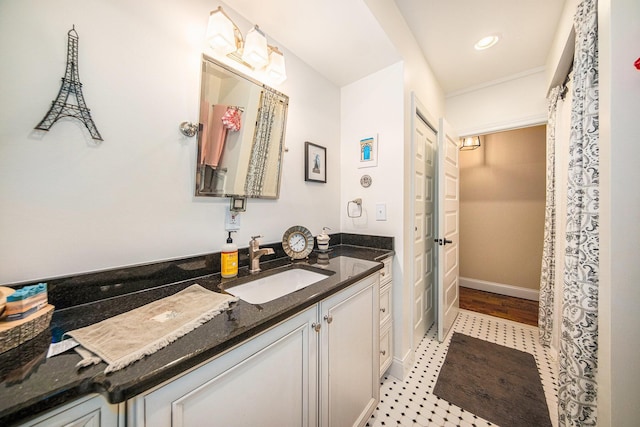 14300 Ridgemont St, Gregory, MI 48137 - bathroom featuring vanity and recessed lighting