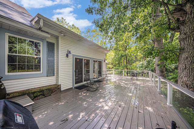 14300 Ridgemont St, Gregory, MI 48137 - view of wooden deck