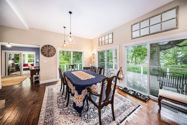 14300 Ridgemont St, Gregory, MI 48137 - dining room with dark wood-style flooring