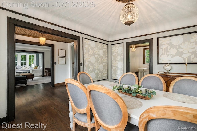 2577 John R Rd, Rochester Hills, MI 48307 - dining space with dark wood-style floors and baseboards