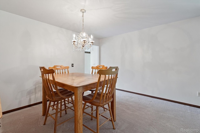 1726 Black Maple Dr, Rochester Hills, MI 48309 - dining area with a chandelier and carpet flooring