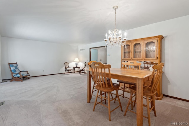 1726 Black Maple Dr, Rochester Hills, MI 48309 - dining room with light colored carpet and a chandelier