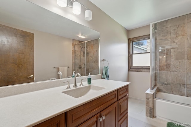 1726 Black Maple Dr, Rochester Hills, MI 48309 - full bath with vanity, bathtub / shower combination, and tile patterned flooring