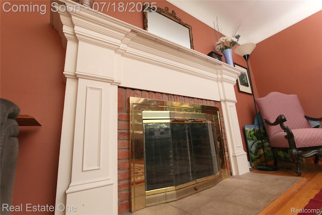 483 Rochdale Dr S, Rochester Hills, MI 48309 - detailed view of a brick fireplace