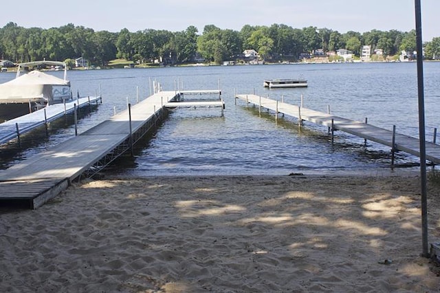 93402 Lee Dr Unit 1, Dowagiac, MI 49047 - dock area featuring a water view