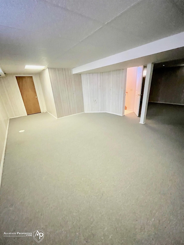 9330 Pinecrest Ct, Davison, MI 48423 - finished basement featuring carpet flooring and wooden walls