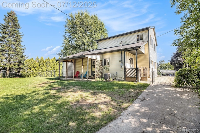 4420 Pinedale Ave, Clarkston, MI 48346 - view of front of house with a gate