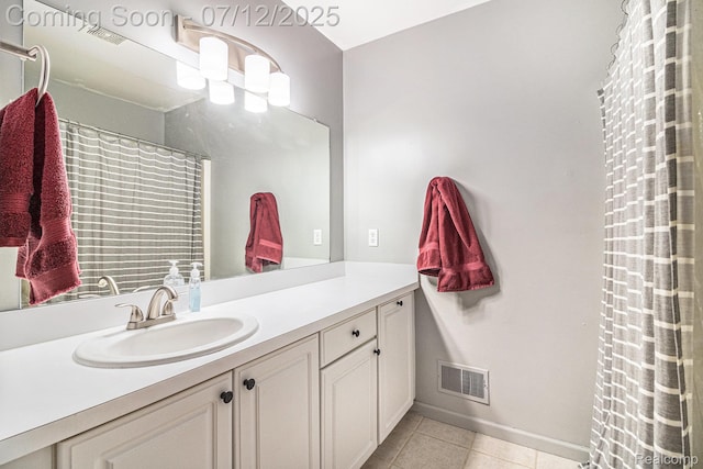 4420 Pinedale Ave, Clarkston, MI 48346 - bathroom with tile patterned floors and vanity