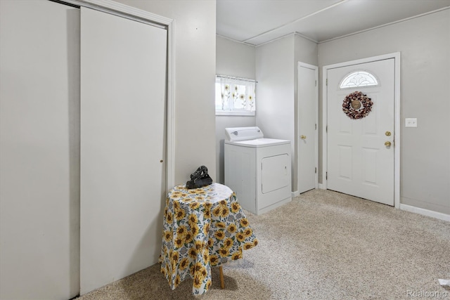 1612 Fischer Dr, Saginaw, MI 48601 - laundry area with washer / clothes dryer and carpet floors