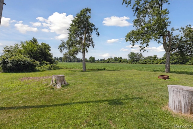 1612 Fischer Dr, Saginaw, MI 48601 - view of grassy yard featuring a view of rural / pastoral area