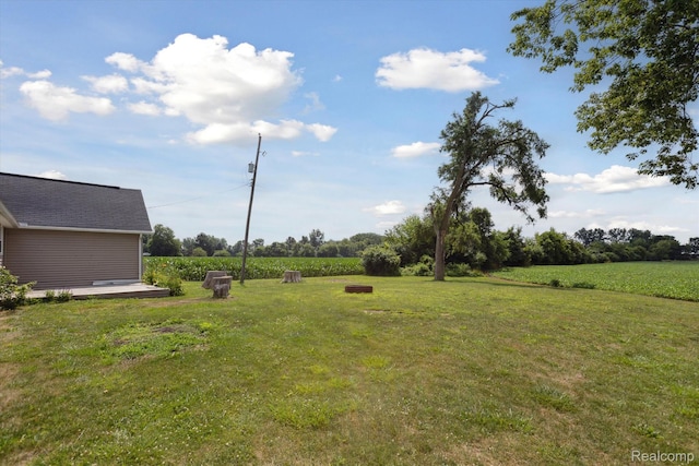 1612 Fischer Dr, Saginaw, MI 48601 - view of green lawn featuring a view of countryside