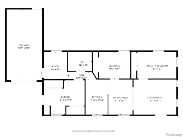 1612 Fischer Dr, Saginaw, MI 48601 - view of property floor plan