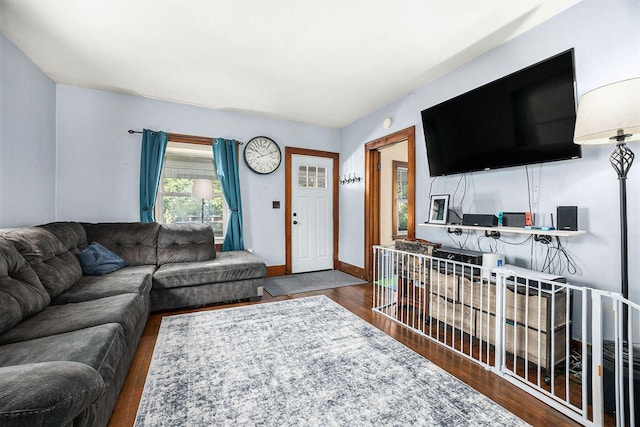 2028 Rowe Ave NE, Grand Rapids, MI 49505 - living area with wood finished floors and baseboards