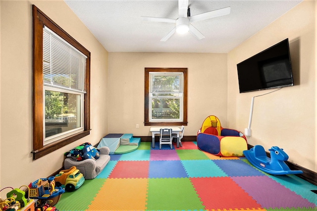 2028 Rowe Ave NE, Grand Rapids, MI 49505 - game room with a ceiling fan