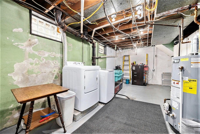 2028 Rowe Ave NE, Grand Rapids, MI 49505 - unfinished basement with washer and dryer and gas water heater