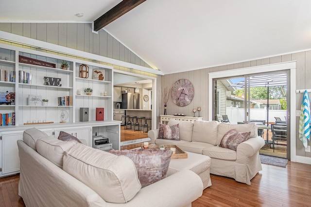 1836 Ridgewood Ave SE, Grand Rapids, MI 49506 - living area with wood walls and wood finished floors