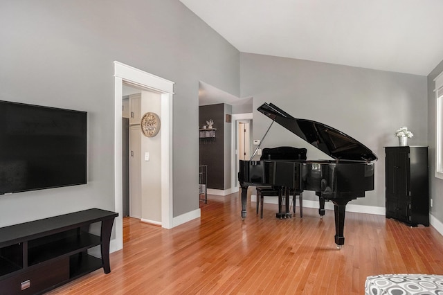 1836 Ridgewood Ave SE, Grand Rapids, MI 49506 - living area with wood finished floors and high vaulted ceiling