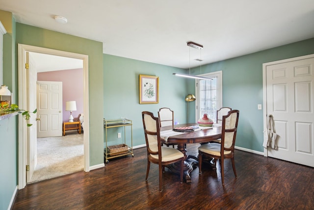 3197 Primrose Ln, Ypsilanti, MI 48197 - dining space with dark wood finished floors and baseboards