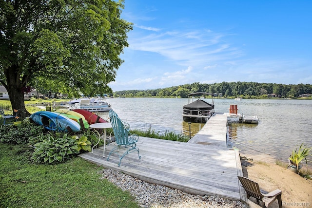 636 Swains Lake Dr, Concord, MI 49237 - dock with a water view