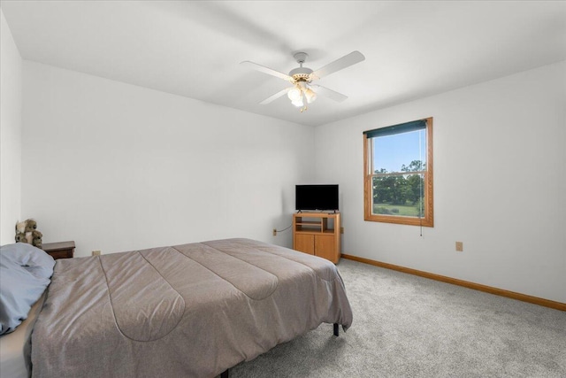 7350 N Territorial Rd, Dexter, MI 48130 - bedroom featuring carpet flooring and ceiling fan