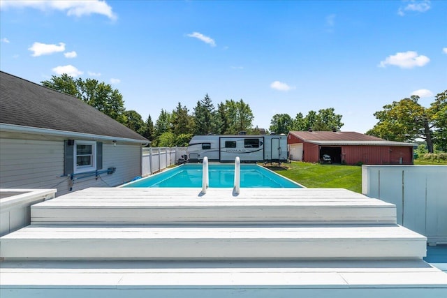 7350 N Territorial Rd, Dexter, MI 48130 - view of swimming pool featuring a deck