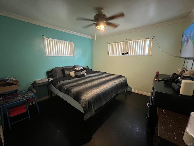 3841 Westpoint St, Dearborn, MI 48124 - bedroom featuring ornamental molding and a ceiling fan