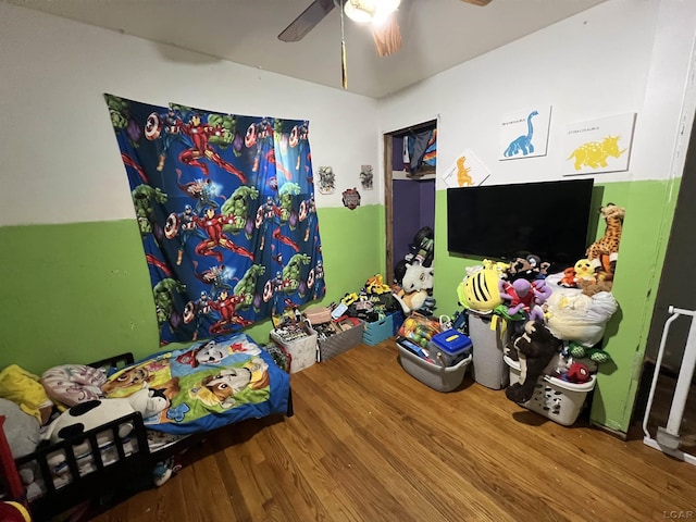 3841 Westpoint St, Dearborn, MI 48124 - bedroom with wood finished floors and ceiling fan