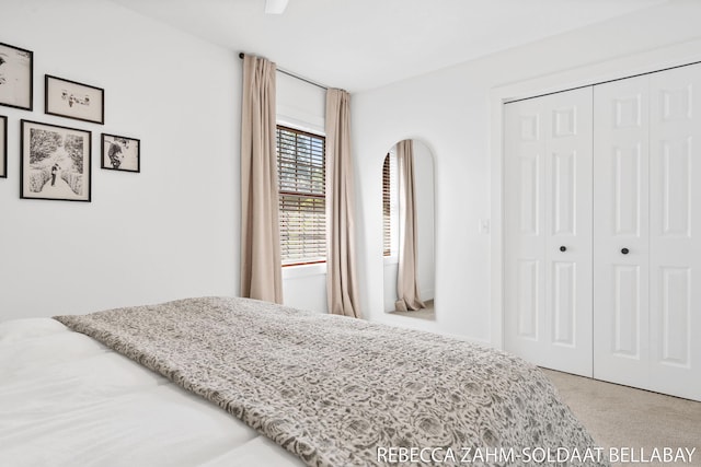 3520 Auburn Ave NE, Grand Rapids, MI 49525 - bedroom featuring a closet, carpet, and a ceiling fan