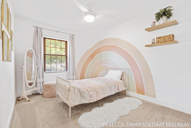 3520 Auburn Ave NE, Grand Rapids, MI 49525 - bedroom featuring carpet floors and a ceiling fan