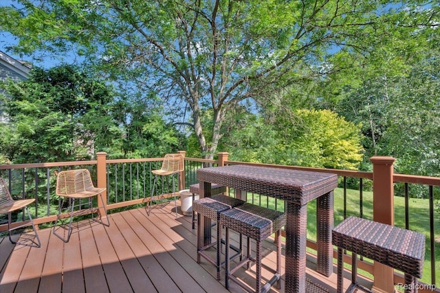 5612 Northcrest Xing, Clarkston, MI 48346 - view of wooden terrace