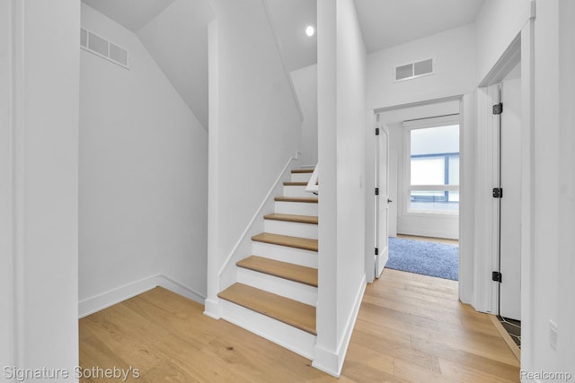 2037 11th St Unit 3, Detroit, MI 48216 - stairs featuring wood finished floors