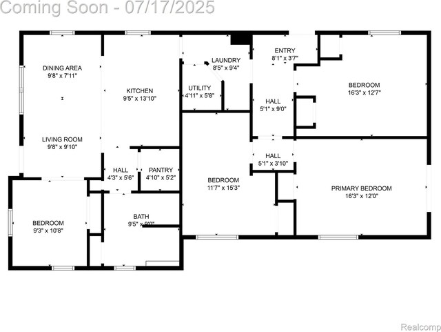5869 Marvin St, Taylor, MI 48180 - view of home floor plan