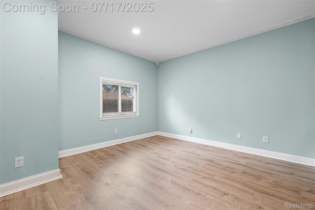 5869 Marvin St, Taylor, MI 48180 - empty room with wood finished floors and recessed lighting