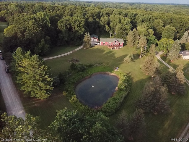 2223 Hidden Valley Rd, Howell, MI 48843 - aerial view of property and surrounding area featuring a forest