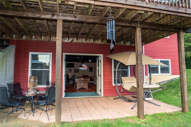 2223 Hidden Valley Rd, Howell, MI 48843 - exterior space with a pergola