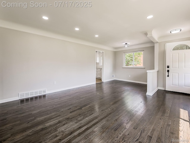 2314 Middlebelt Rd, West Bloomfield, MI 48324 - entryway featuring dark wood finished floors and recessed lighting