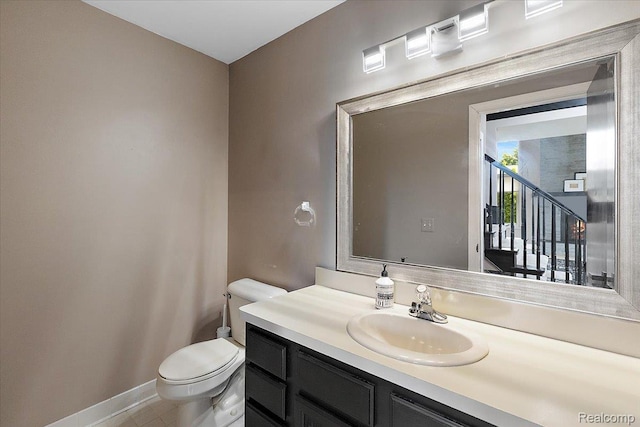 15924 Myrtle Dr, Macomb, MI 48042 - half bath featuring vanity and tile patterned floors