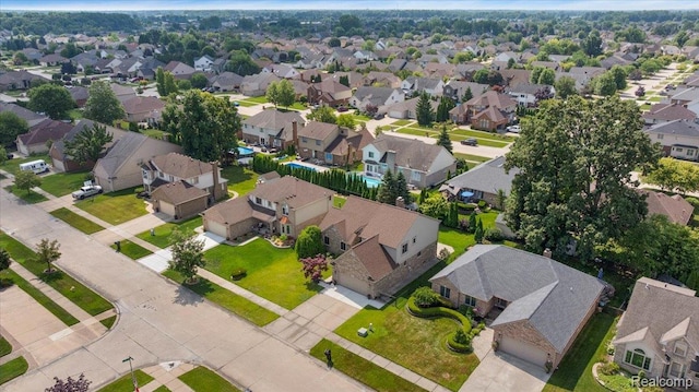 15924 Myrtle Dr, Macomb, MI 48042 - aerial perspective of suburban area