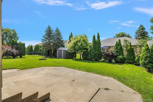 15924 Myrtle Dr, Macomb, MI 48042 - view of patio with a shed