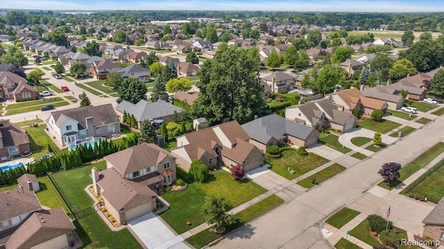 15924 Myrtle Dr, Macomb, MI 48042 - aerial view of residential area