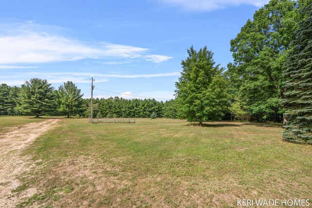 3231 E Baker Rd, Hesperia, MI 49421 - view of green lawn with a view of trees